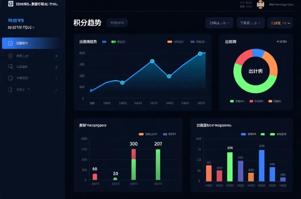 积分走势和出线概率图并排展示的赛事数据可视化页面